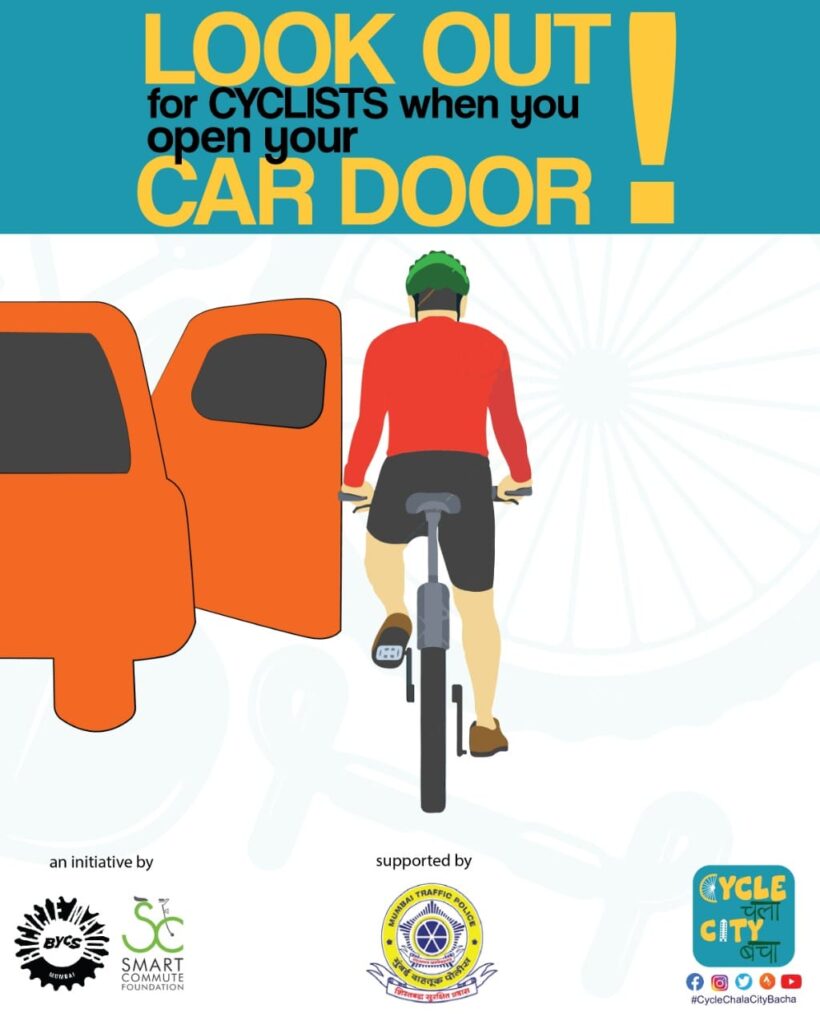 ????LOOK OUT FOR CYCLISTS WHEN YOU OPEN THE CAR DOOR ????????????????